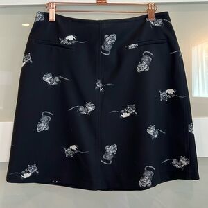 Navy Blue A-line Skirt